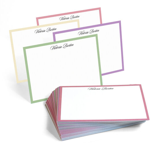 The Victoria Border Flat Note Cards Collection